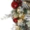 6ft. Battery-Operated Pre-Lit Flocked Decorated Artificial Garland